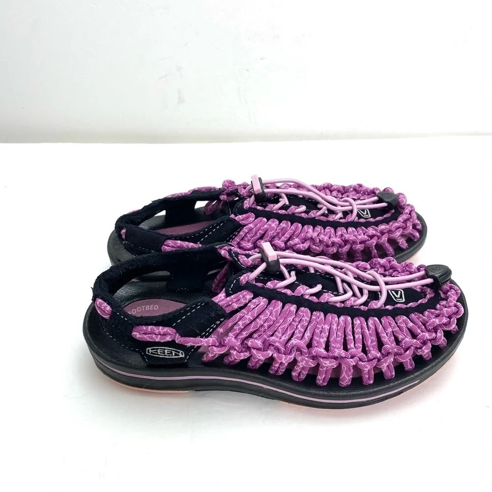 KEEN Uneek Woven Rubber Outdoor Sandals in Pink Size 5.5 Style 1014637